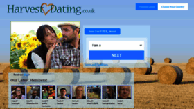 What Harvestdating.co.uk website looked like in 2022 (1 year ago)