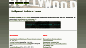 What Hollywoodinsiders.net website looked like in 2011 (12 years ago)