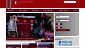 What Halberstadt.de website looked like in 2022 (1 year ago)