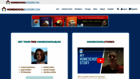 What Homeschoolblogger.com website looked like in 2022 (1 year ago)