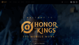 What Honorofkings.com website looked like in 2022 (1 year ago)