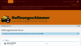 What Hoffnungsschimmer-forum.de website looked like in 2022 (1 year ago)