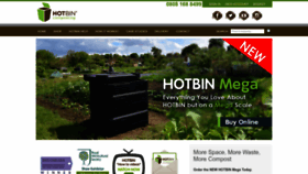 What Hotbincomposting.com website looked like in 2022 (1 year ago)
