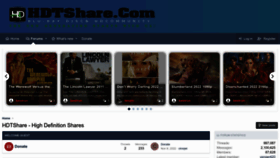 What Hdtshare.com website looked like in 2022 (1 year ago)