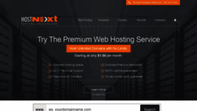 What Hostnext.net website looked like in 2022 (1 year ago)
