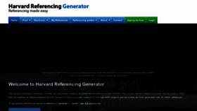 What Harvardreferencinggenerator.com website looked like in 2022 (1 year ago)