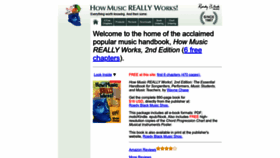 What Howmusicreallyworks.com website looked like in 2022 (1 year ago)