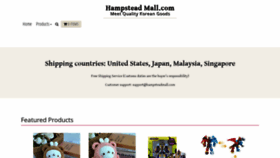 What Hampsteadmall.com website looked like in 2022 (1 year ago)