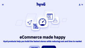 What Hyva.io website looked like in 2022 (1 year ago)