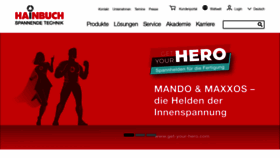 What Hainbuch.com website looked like in 2022 (1 year ago)