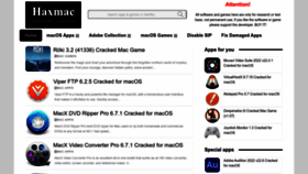 What Haxmac.cc website looked like in 2022 (1 year ago)