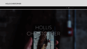 What Hollischristopher.com website looked like in 2022 (1 year ago)