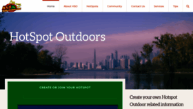 What Hotspotoutdoors.com website looked like in 2022 (1 year ago)