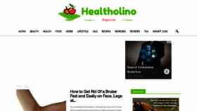 What Healtholino.com website looked like in 2022 (1 year ago)
