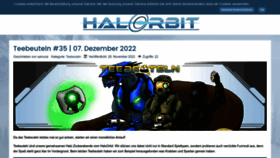 What Haloorbit.de website looked like in 2022 (1 year ago)