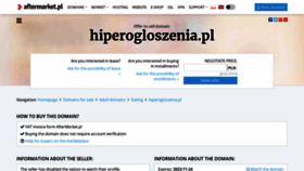 What Hiperogloszenia.pl website looked like in 2022 (1 year ago)