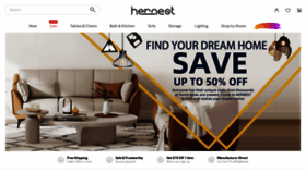 What Hernest.com website looked like in 2022 (1 year ago)