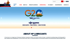 What Hplubricants.in website looked like in 2022 (1 year ago)