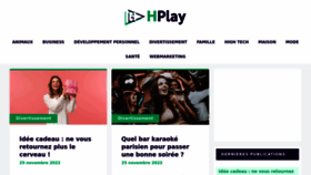 What Hplay.fr website looked like in 2022 (1 year ago)