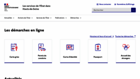 What Hauts-de-seine.gouv.fr website looked like in 2022 (1 year ago)