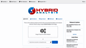 What Hybrid-analysis.com website looked like in 2022 (1 year ago)