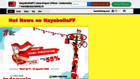 What Hayabellaff.net website looked like in 2022 (1 year ago)