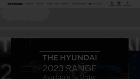 What Hyundai.ie website looked like in 2022 (1 year ago)