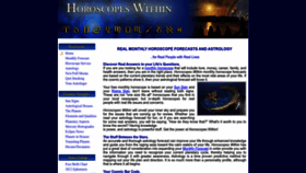 What Horoscopeswithin.com website looked like in 2022 (1 year ago)