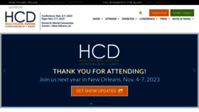 What Hcdexpo.com website looked like in 2022 (1 year ago)