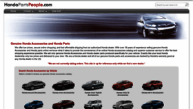 What Hondapartspeople.com website looked like in 2022 (1 year ago)