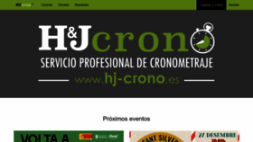 What Hj-crono.es website looked like in 2022 (1 year ago)
