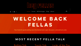 What Heyfellas.co website looked like in 2022 (1 year ago)