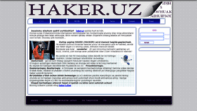 What Haker.uz website looked like in 2022 (1 year ago)