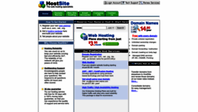 What Hostsite.com website looked like in 2022 (1 year ago)
