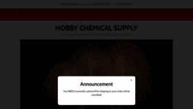 What Hobbychemicalsupply.com website looked like in 2022 (1 year ago)