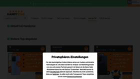 What Handystar.de website looked like in 2022 (1 year ago)