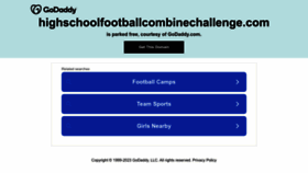 What Hsfootballcombinechallenge.com website looked like in 2023 (1 year ago)