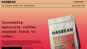 What Hasbean.co.uk website looked like in 2023 (1 year ago)