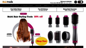What Hairtrade.com website looked like in 2023 (1 year ago)