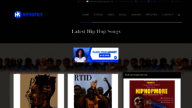 What Hiphopkit.com website looked like in 2023 (1 year ago)