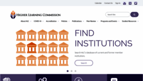 What Hlcommission.org website looked like in 2023 (1 year ago)