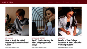 What Howtogetinto-harvard.com website looked like in 2023 (1 year ago)