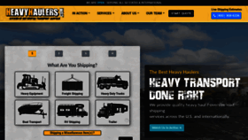 What Heavyhaulers.com website looked like in 2023 (1 year ago)