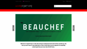 What Hypefortype.com website looked like in 2023 (1 year ago)