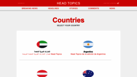 What Headtopics.com website looked like in 2023 (1 year ago)
