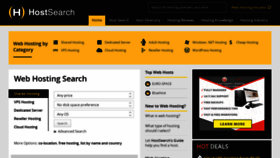 What Hostsearch.com website looked like in 2023 (1 year ago)