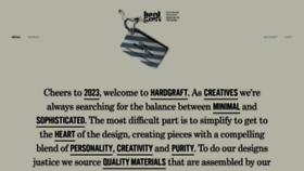 What Hardgraft.com website looked like in 2023 (1 year ago)
