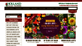 What Hollandbulbfarms.com website looked like in 2023 (1 year ago)