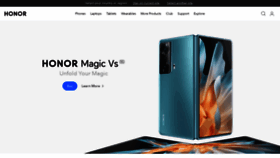 What Hihonor.com website looked like in 2023 (1 year ago)