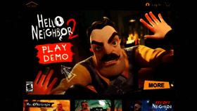 What Helloneighborgame.com website looked like in 2023 (1 year ago)